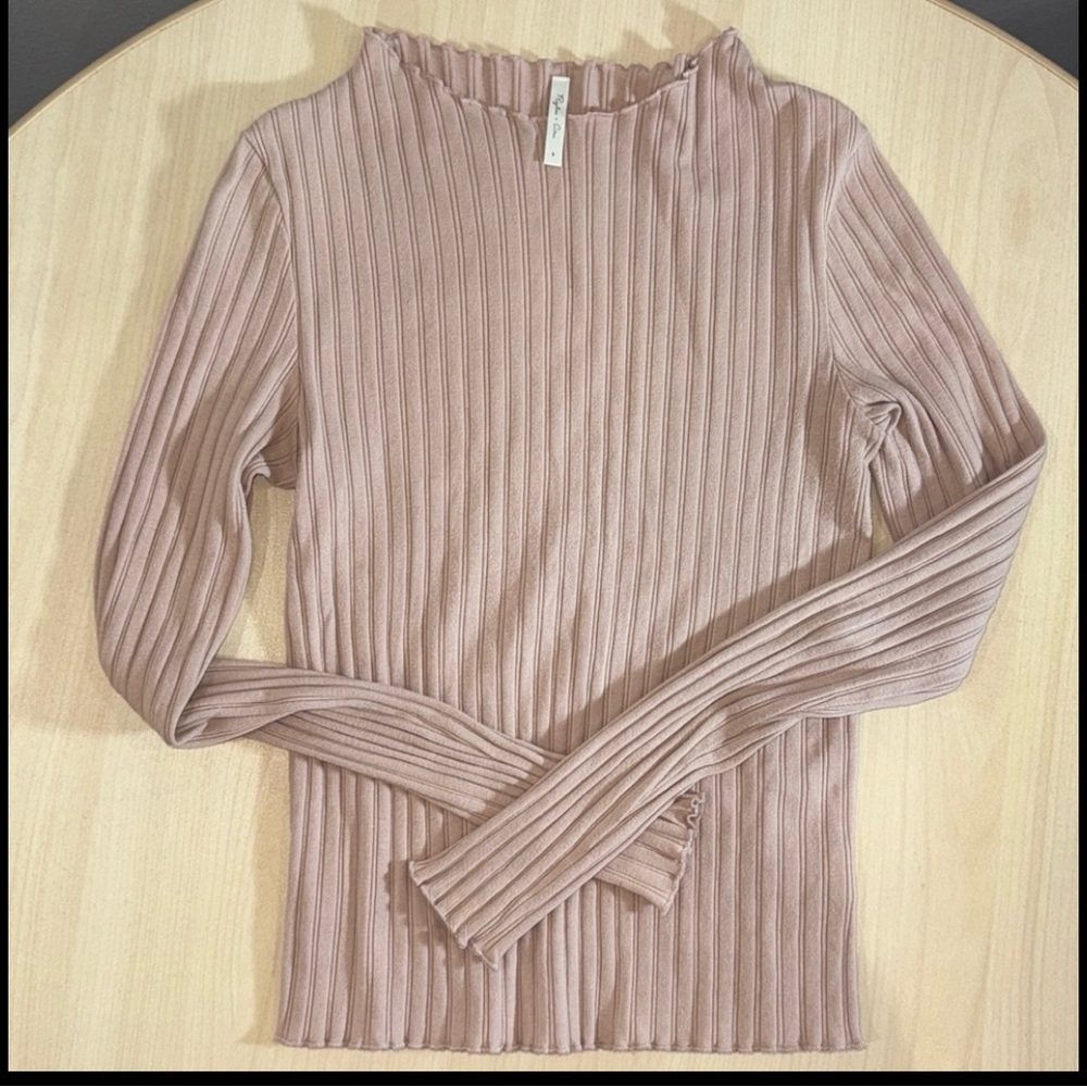 Rylee + Cru women’s long sleeve ribbed tee size Small - Picture 2 of 2